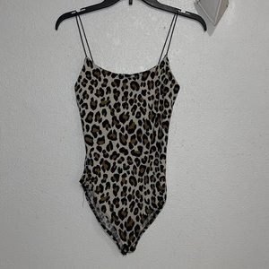 Leopard print bodysuit